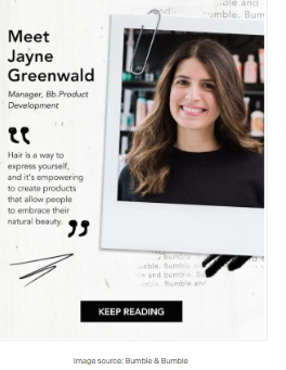 Bumble & Bumble’s Spring email newsletter.